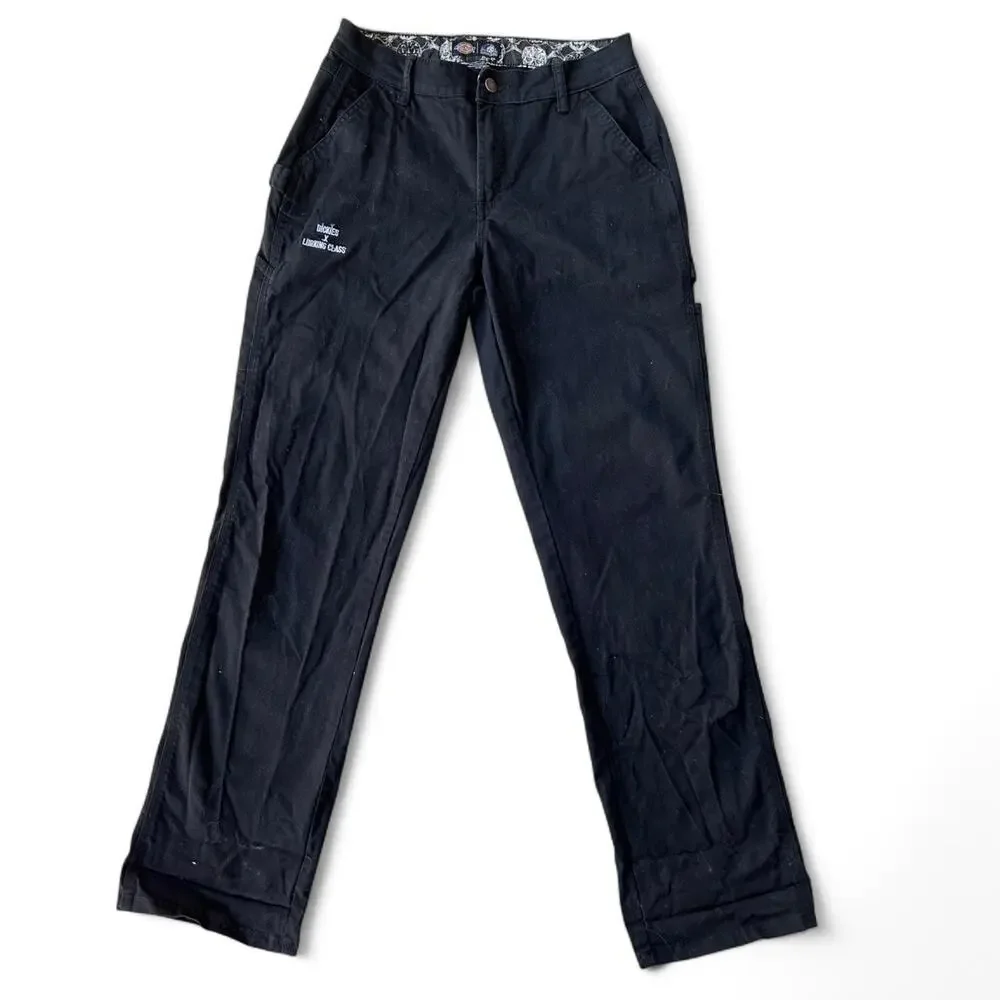 Dickies x Lurking Class Black Cotton Chino Workwear Pants Straight Leg 26" - Picture 1 of 5